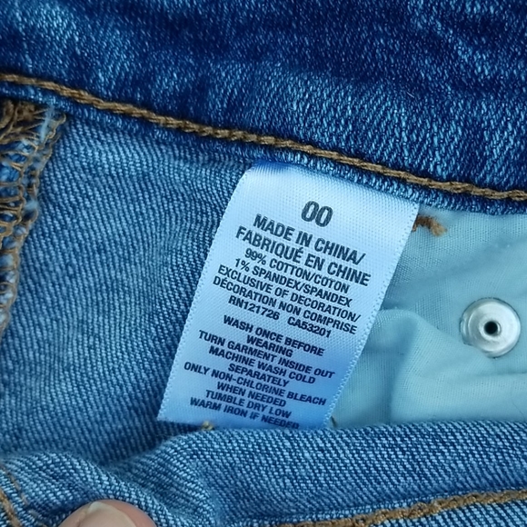 Aeropostale High Waisted Shorty Sz 00 - Picture 5 of 5